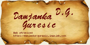 Damjanka Gurešić vizit kartica